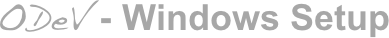 ODeV - Windows Setup